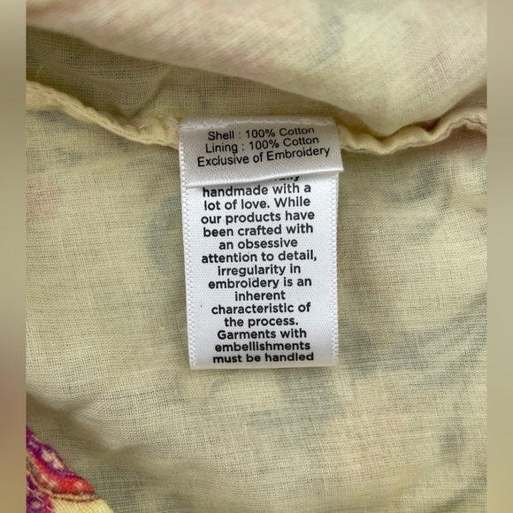 Hemant and Nandita pria floral crop top NWT - Picture 7 of 7